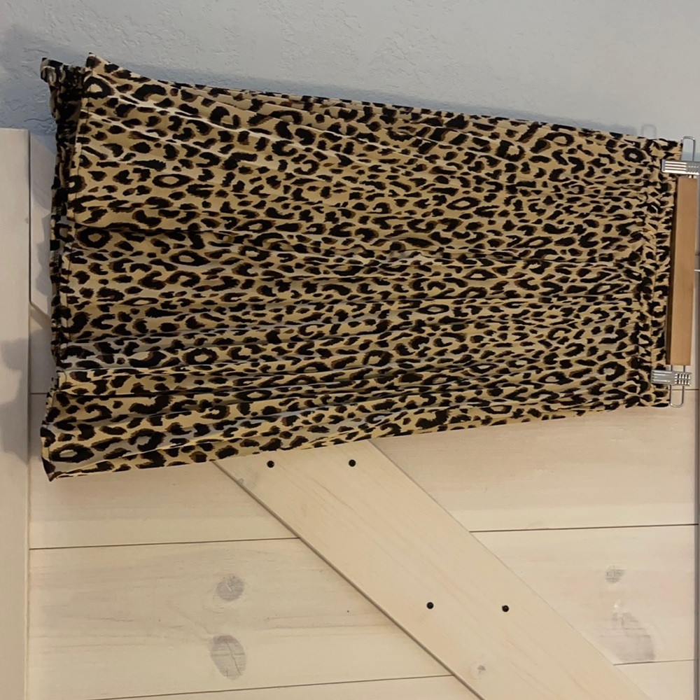 MIDI leopard print skirt